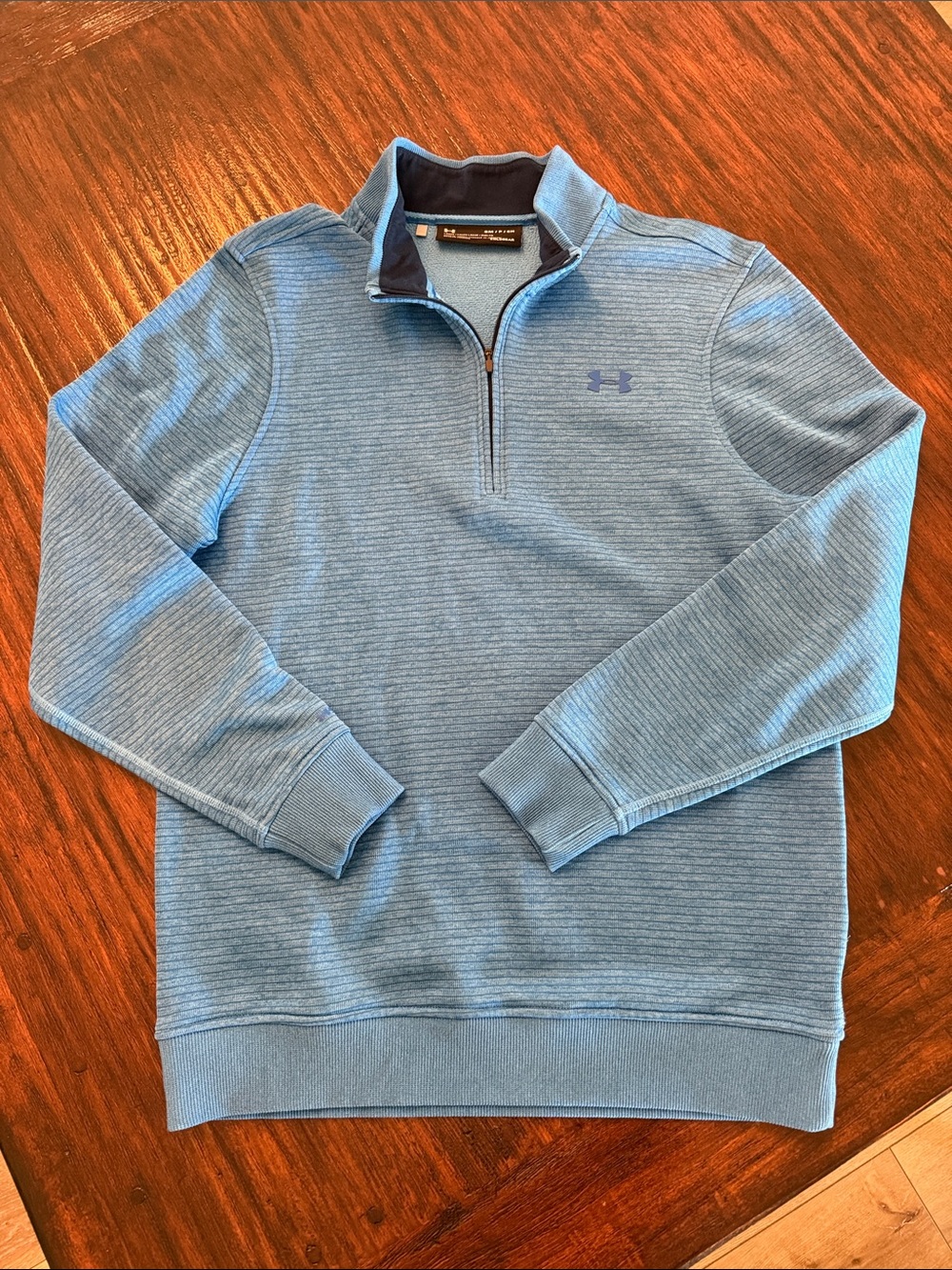 Under Armour Men’s Light Blue Half-Zip Sweater